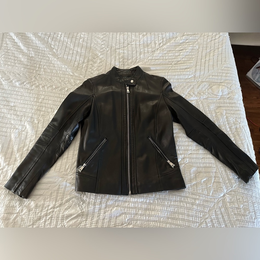 NWOT Lauren Ralph Lauren Leather Moto Jacket